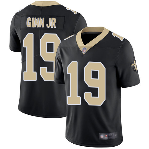 Men New Orleans Saints Limited Black Ted Ginn Jr Home Jersey NFL Football 19 Vapor Untouchable Jersey